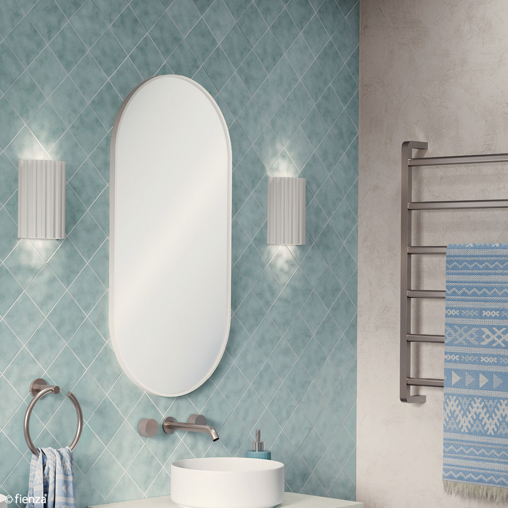 Empire Matte White Framed Mirror, 450 x 900mm FMP4590W - Image 4