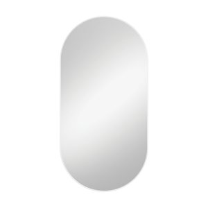 Empire Matte White Framed Mirror, 600 x 1200mm FMP60120W