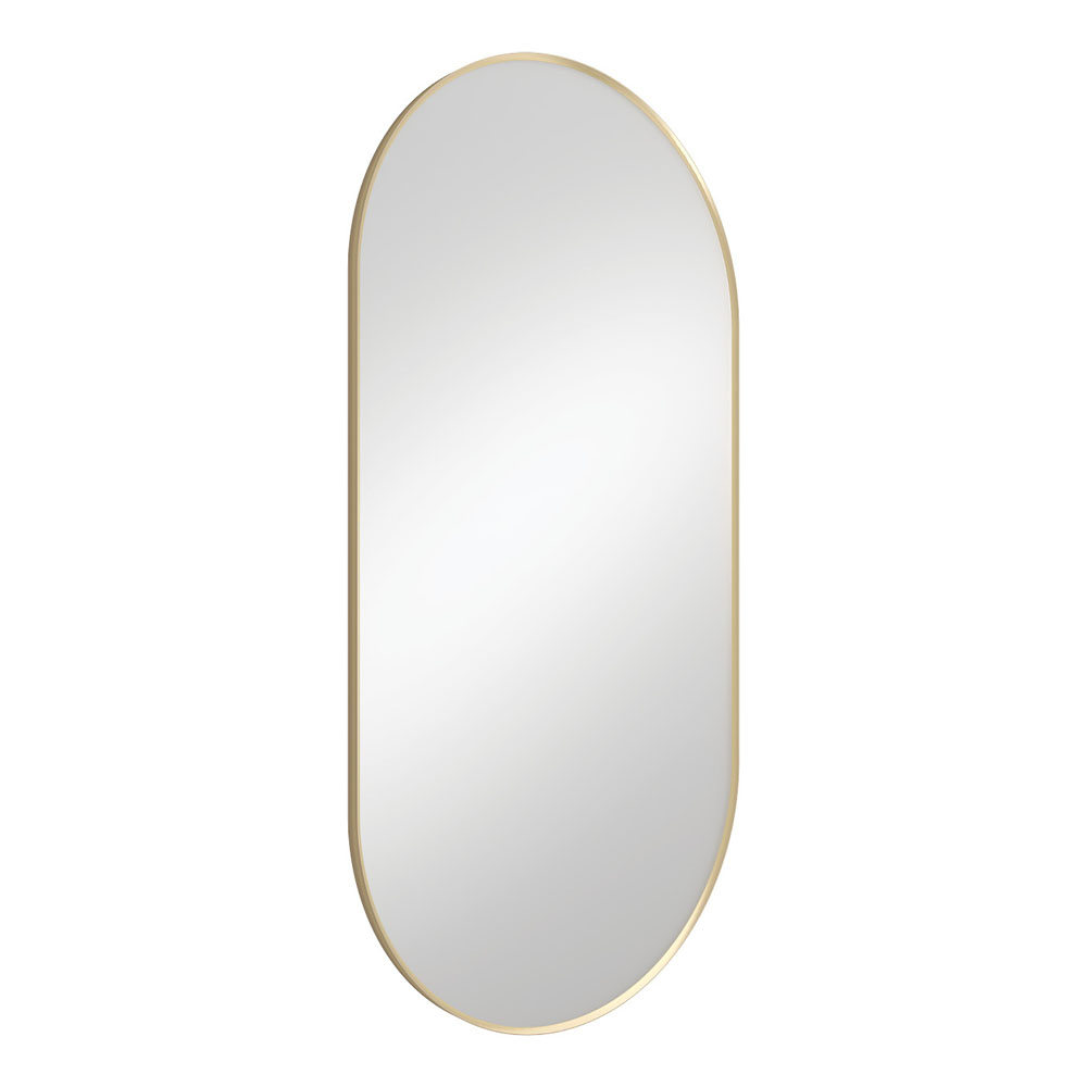 Empire Urban Brass Framed Mirror, 600 x 1200mm FMP60120UB - Image 2