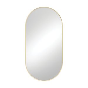 Empire Urban Brass Framed Mirror, 600 x 1200mm FMP60120UB