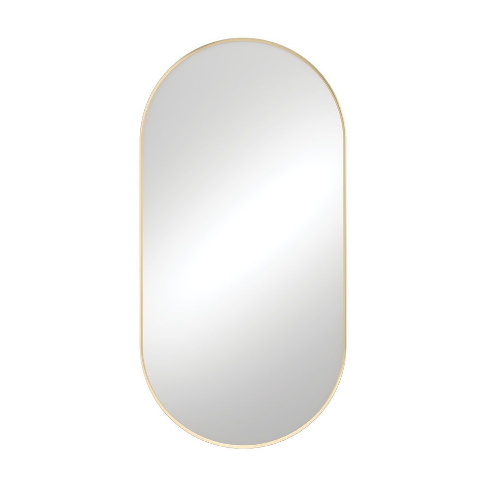 Empire Urban Brass Framed Mirror, 600 x 1200mm FMP60120UB