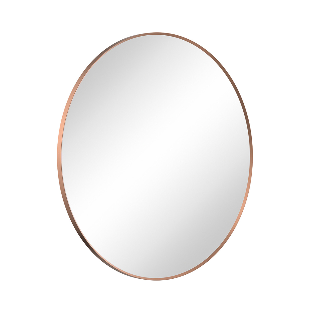 Reba Brushed Copper Framed Mirror, 800mm FMR80CO - Image 2