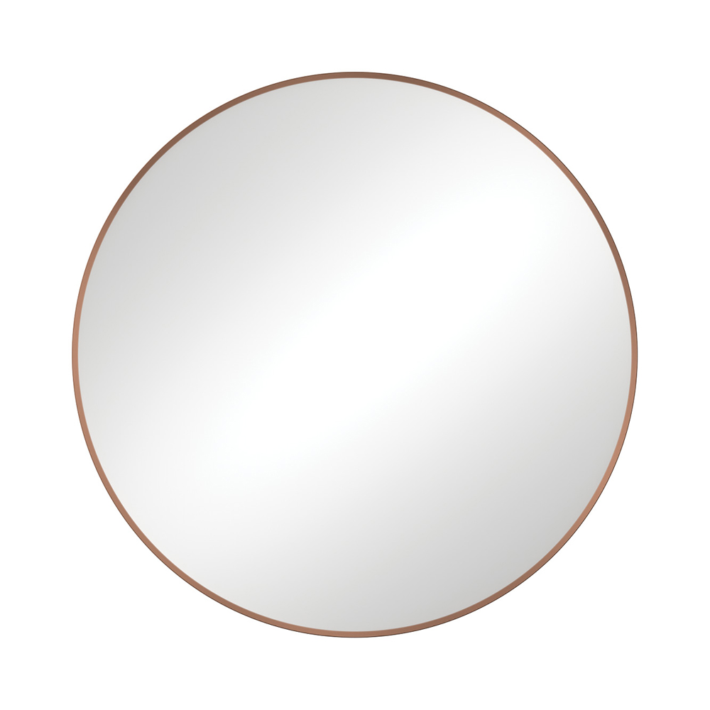 Reba Brushed Copper Framed Mirror, 800mm FMR80CO