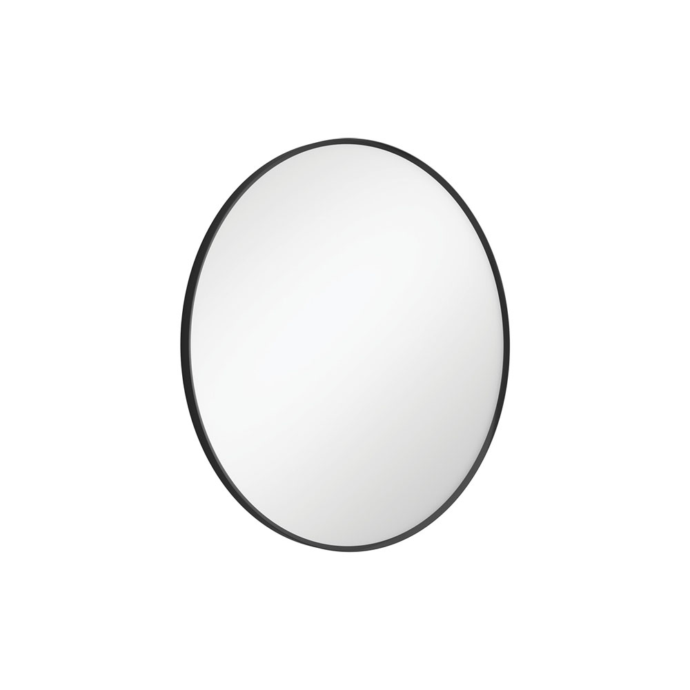 Reba Matte Black Framed Mirror, 600mm FMR60B - Image 2