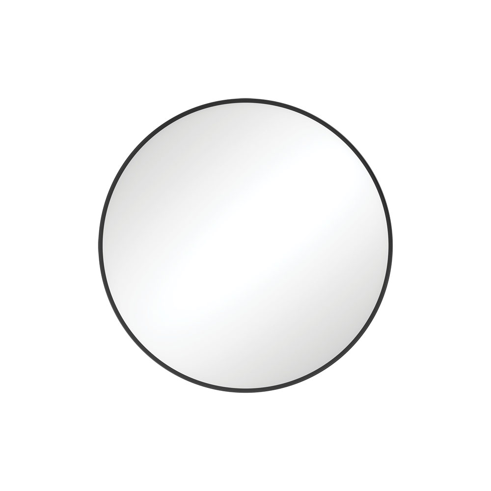 Reba Matte Black Framed Mirror, 600mm FMR60B