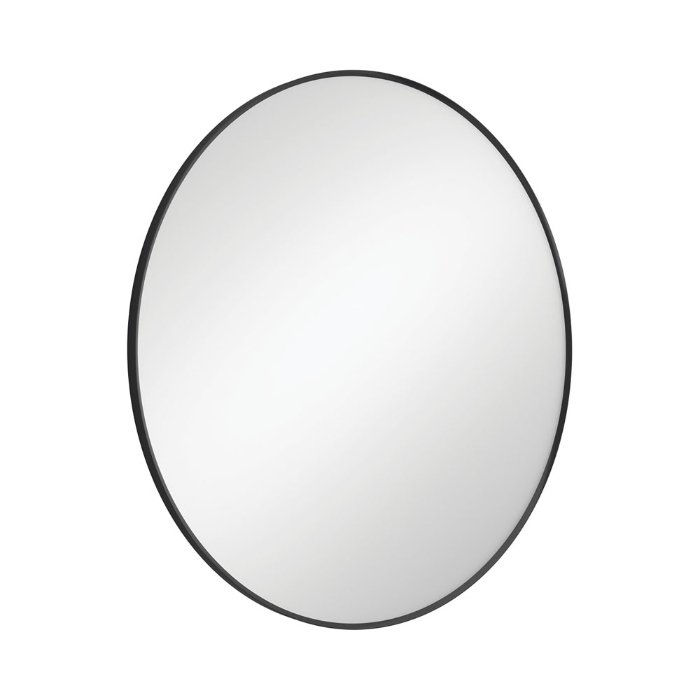 Reba Matte Black Framed Mirror, 800mm FMR80B - Image 2