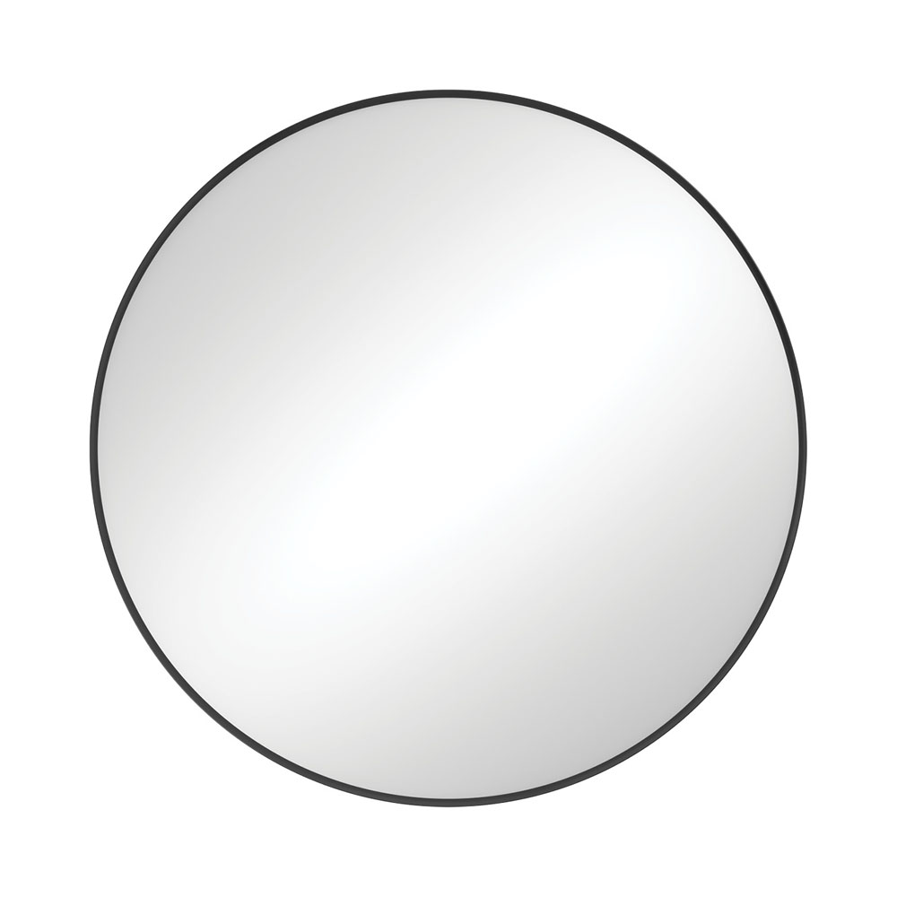 Reba Matte Black Framed Mirror, 800mm FMR80B