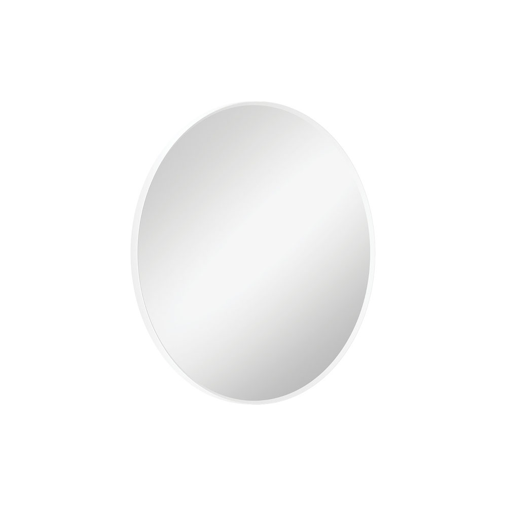 Reba Matte White Framed Mirror, 600mm FMR60W - Image 2