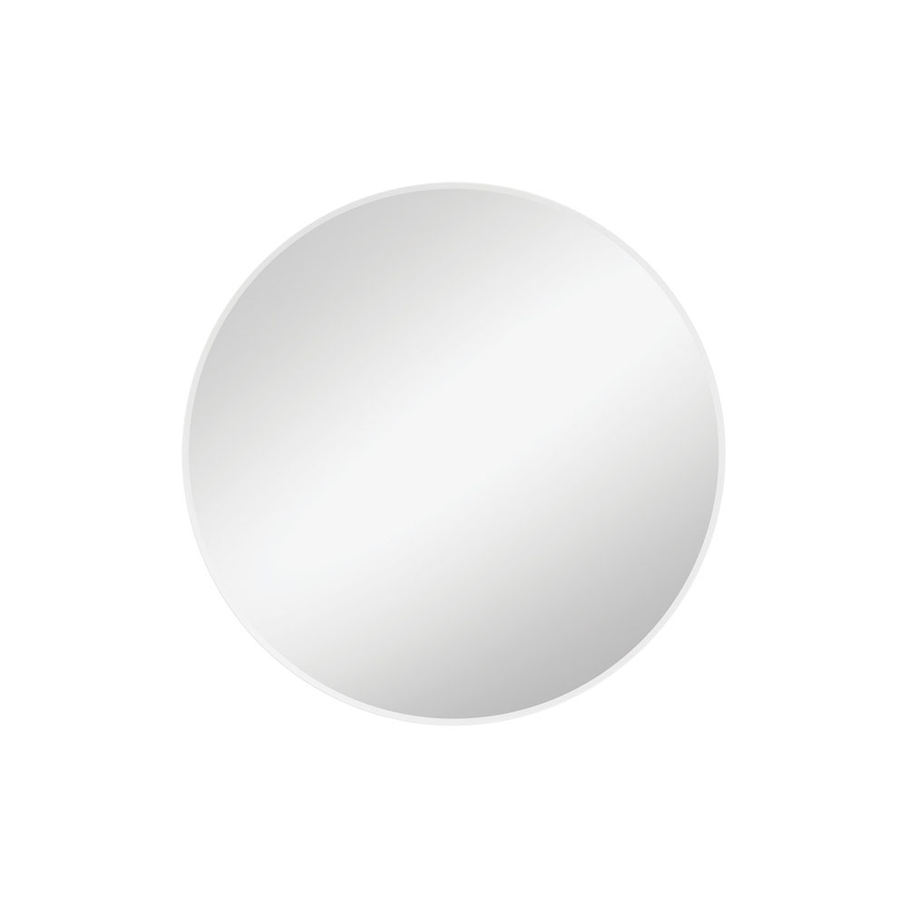 Reba Matte White Framed Mirror, 600mm FMR60W