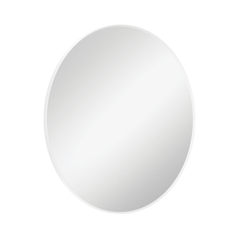 Reba Matte White Framed Mirror, 800mm FMR80W - Image 2