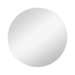 Reba Matte White Framed Mirror, 800mm FMR80W