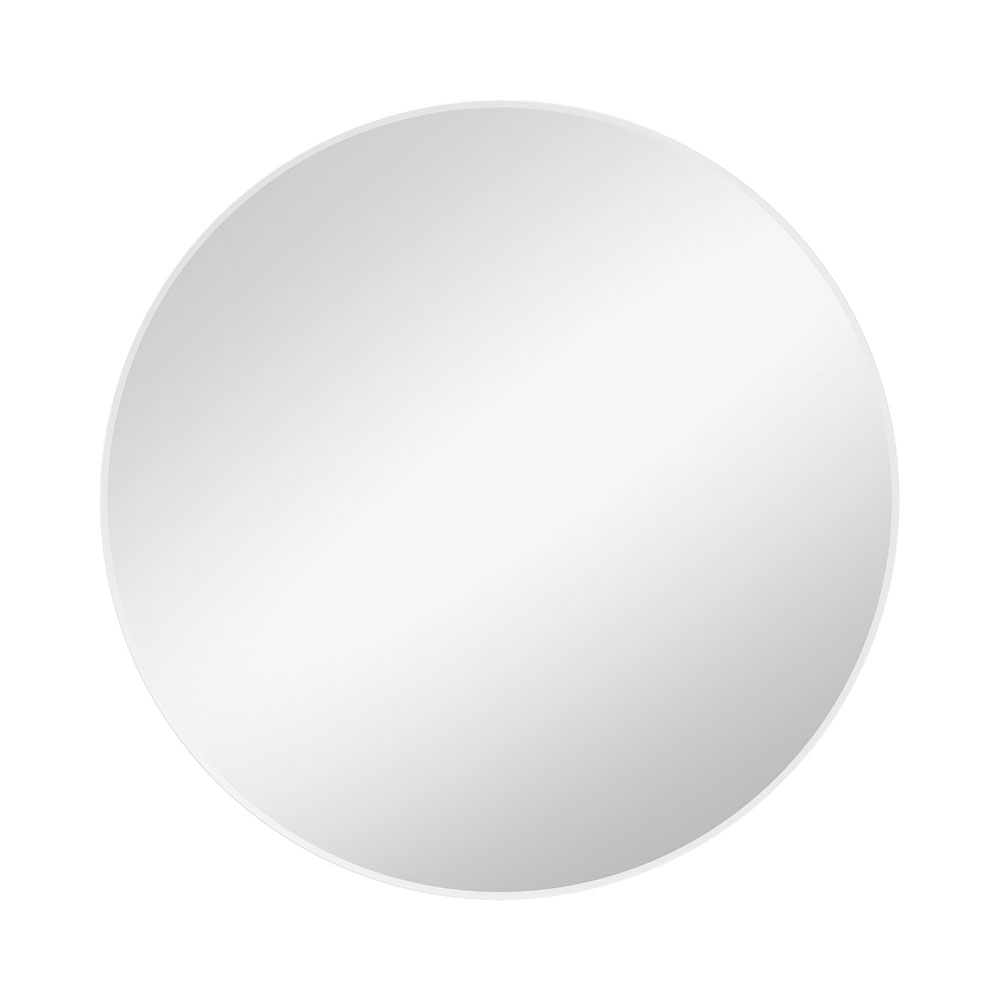 Reba Matte White Framed Mirror, 800mm FMR80W