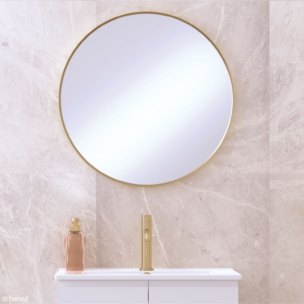 Reba Urban Brass Framed Mirror, 600mm FMR60UB - Image 4