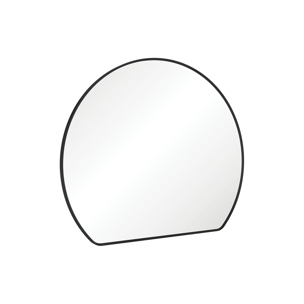 Sunrise Matte Black Round Framed Mirror FMSR80B - Image 2