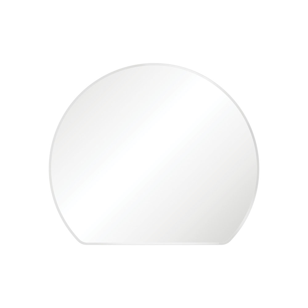 Sunrise Matte White Round Framed Mirror FMSR80W