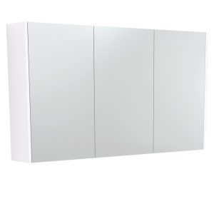 1200 Mirror Cabinet with Gloss White Side Panels PSC1200W