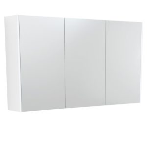 1200 Mirror Cabinet with Satin White Side Panels PSC1200MW