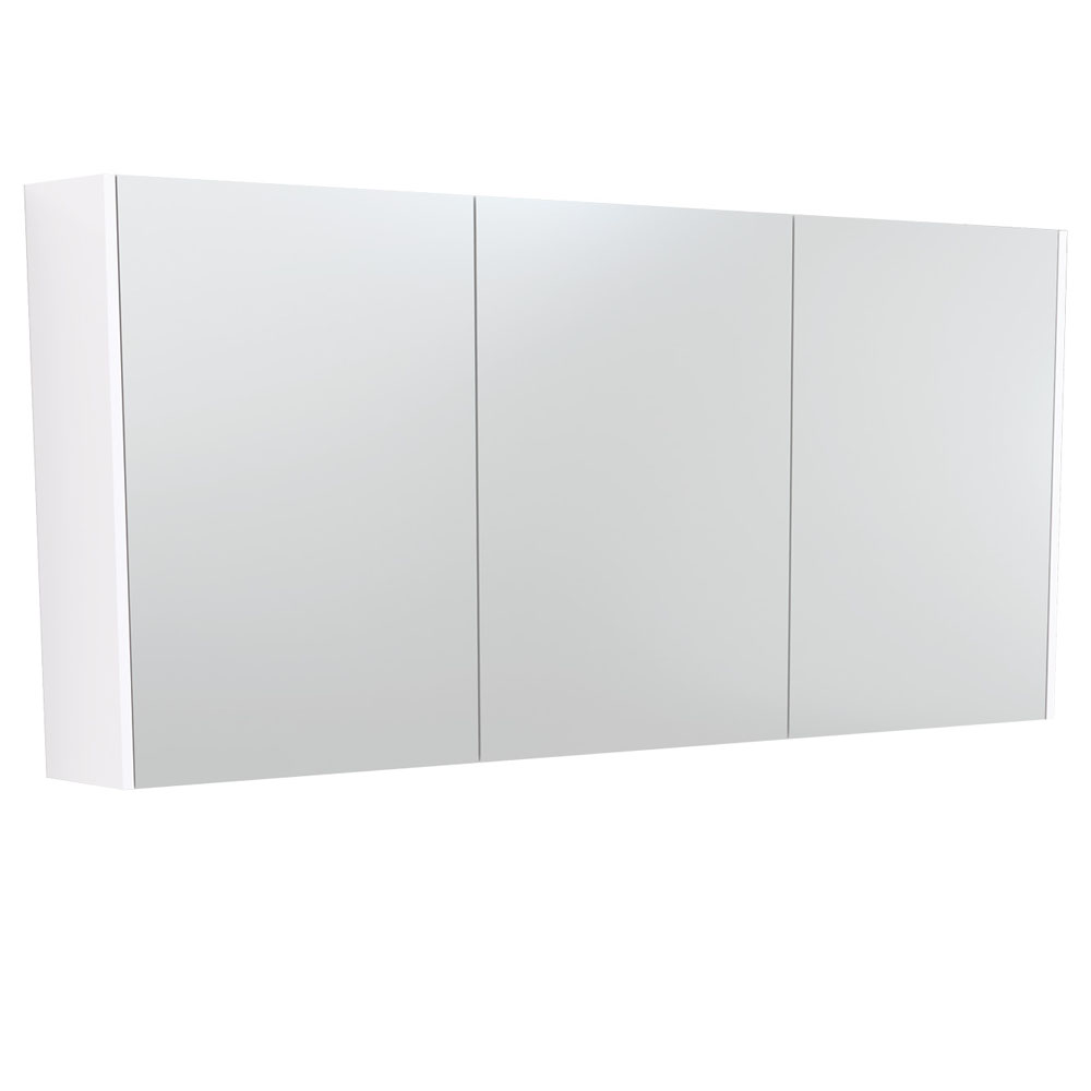 1500 Mirror Cabinet with Gloss White Side Panels PSC1500W