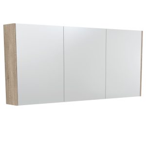1500 Mirror Cabinet with Scandi Oak Side Panels PSC1500S