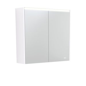 750 LED Mirror Cabinet with Gloss White Side Panels PSC750W-LED