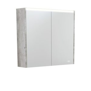 750 LED Mirror Cabinet with Industrial Side Panels PSC750X-LED