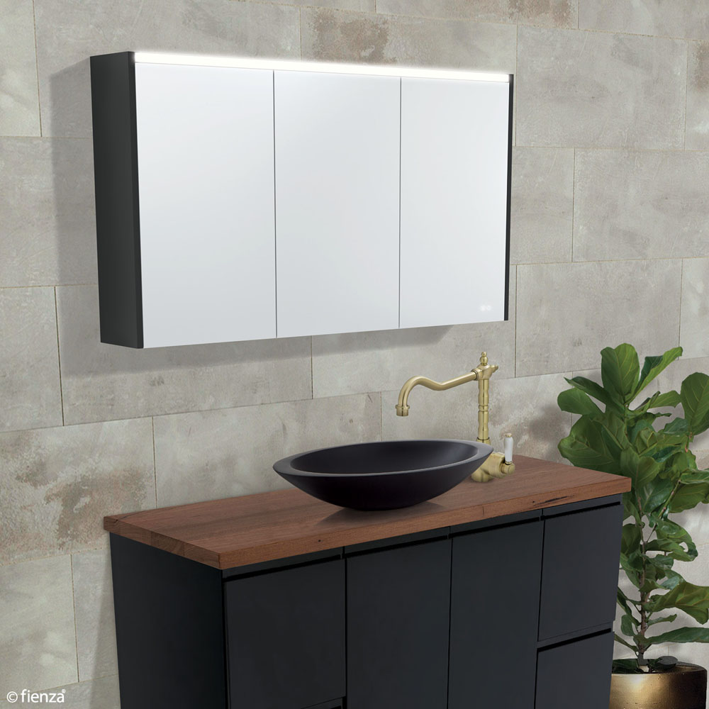 1200 LED Mirror Cabinet with Scandi Oak Side Panels PSC1200S-LED - Image 4