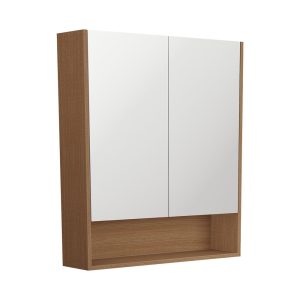 750 Mirror Cabinet with Display Shelf, Walnut PSC750SWA