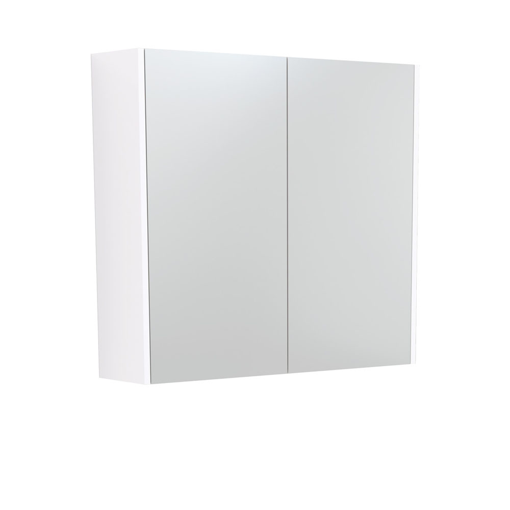 750 Mirror Cabinet with Gloss White Side Panels PSC750W