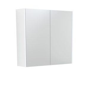 750 Mirror Cabinet with Satin White Side Panels PSC750MW