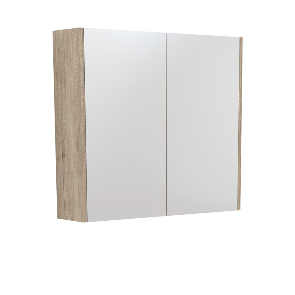 750 Mirror Cabinet with Scandi Oak Side Panels PSC750S