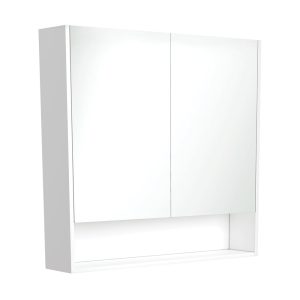 900 Mirror Cabinet with Display Shelf, Gloss White PSC900SW