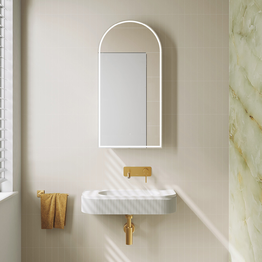 Arch LED Mirror Cabinet PSH450ARCH-LED - Image 5