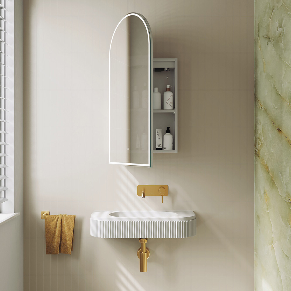 Arch LED Mirror Cabinet PSH450ARCH-LED - Image 4