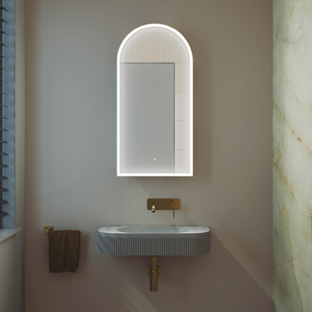 Arch LED Mirror Cabinet PSH450ARCH-LED - Image 3