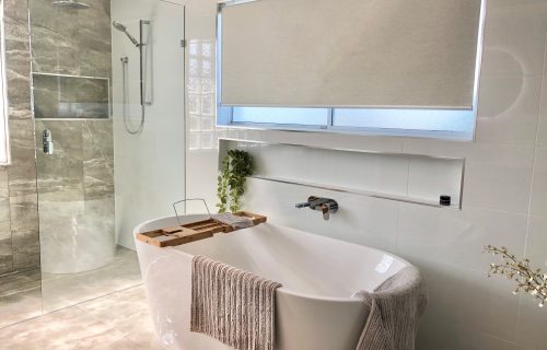 Main Bathroom Renovation including bath.
