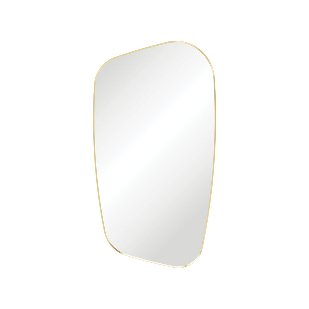Capriccio Urban Brass Asymmetrical Framed Mirror FMCA65120UB