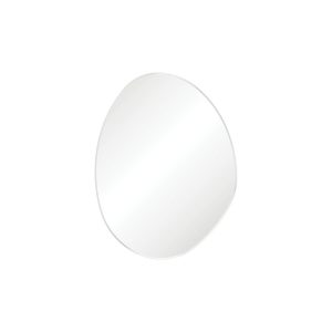 Pebble Matte White Asymmetrical Framed Mirror, 700 x 920mm FMPA7092W