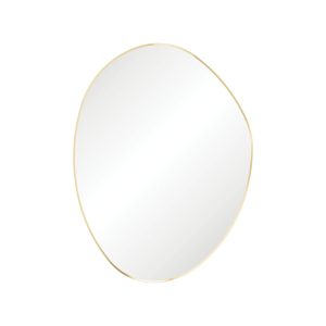 Pebble Urban Brass Asymmetrical Framed Mirror, 900 x 1200mm FMPA90120UB