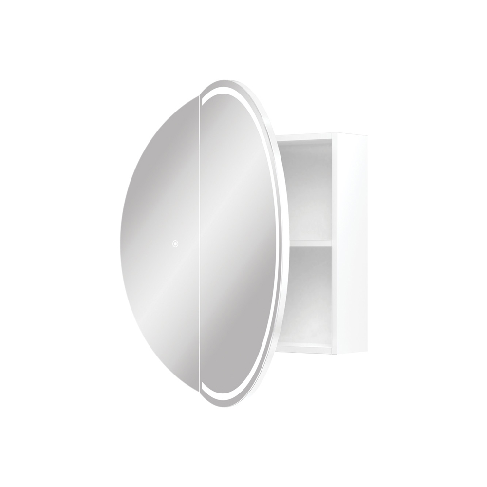 Round Split LED Mirror Cabinet PSH750R-LED-S