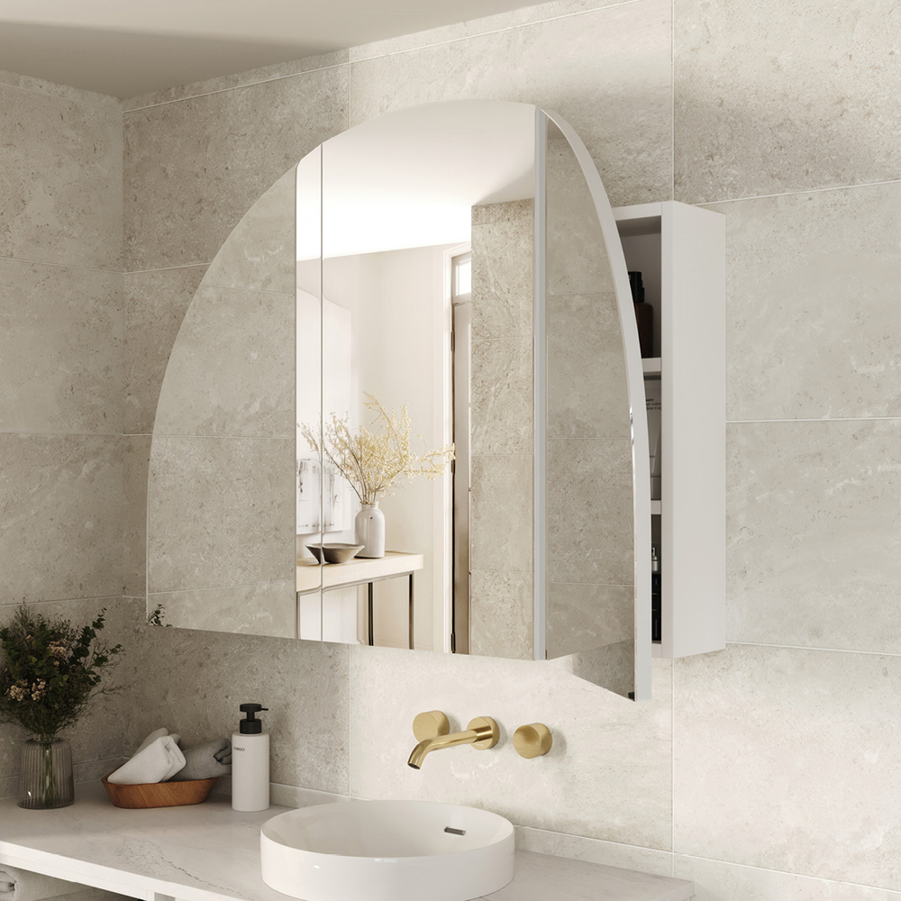 Marlowe Arch Mirror Cabinet, 1200 x 800mm MCA12080D3 - Image 6