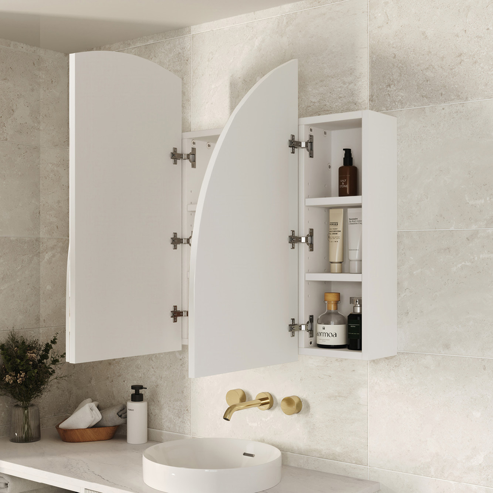 Marlowe Arch Mirror Cabinet, 1200 x 800mm MCA12080D3 - Image 5