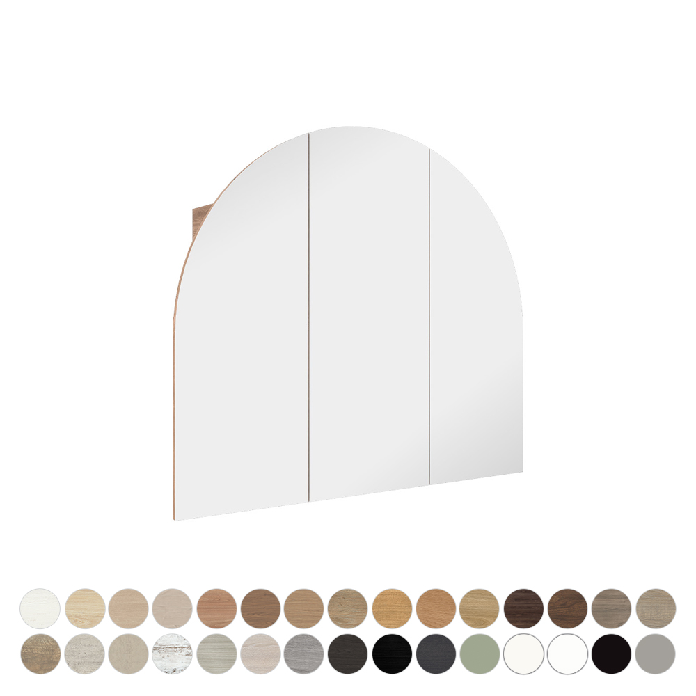Marlowe Arch Mirror Cabinet, 900 x 800mm MCA9080D3