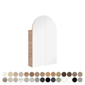 Marlowe Arch Mirror Cabinet, Two Doors, 600 x 1000mm MCA60100D2