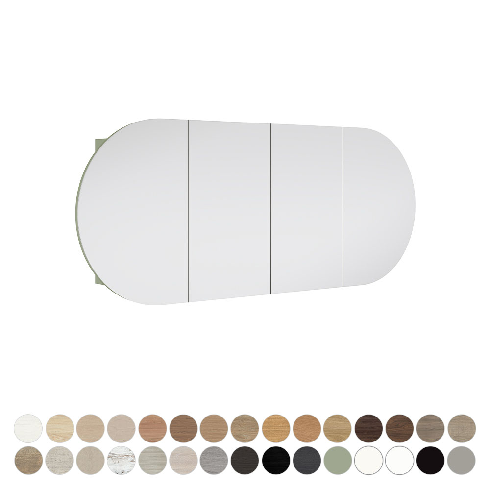 Marlowe Pill Mirror Cabinet, 1500 x 600mm MCP1500