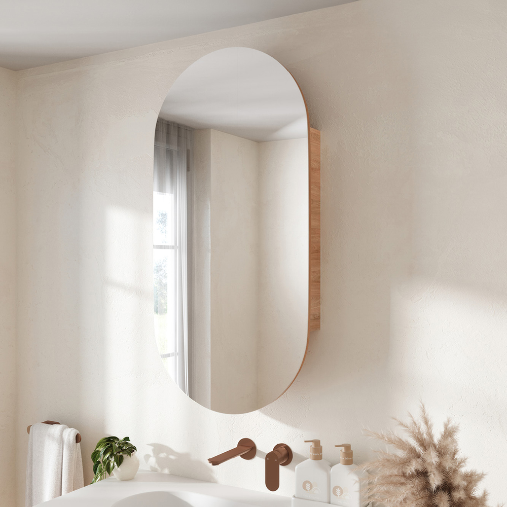 Marlowe Pill Mirror Cabinet, 450 x 900mm MCP4590 - Image 7