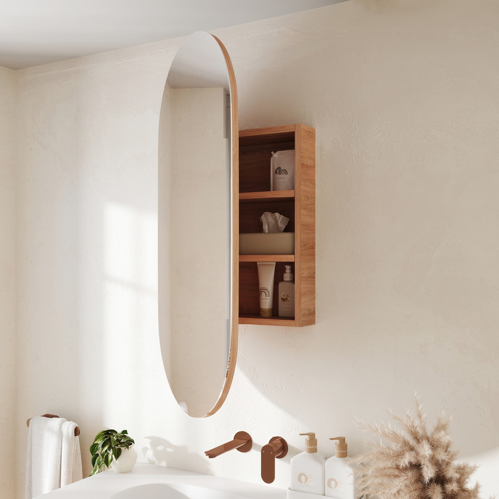 Marlowe Pill Mirror Cabinet, 450 x 900mm MCP4590 - Image 6