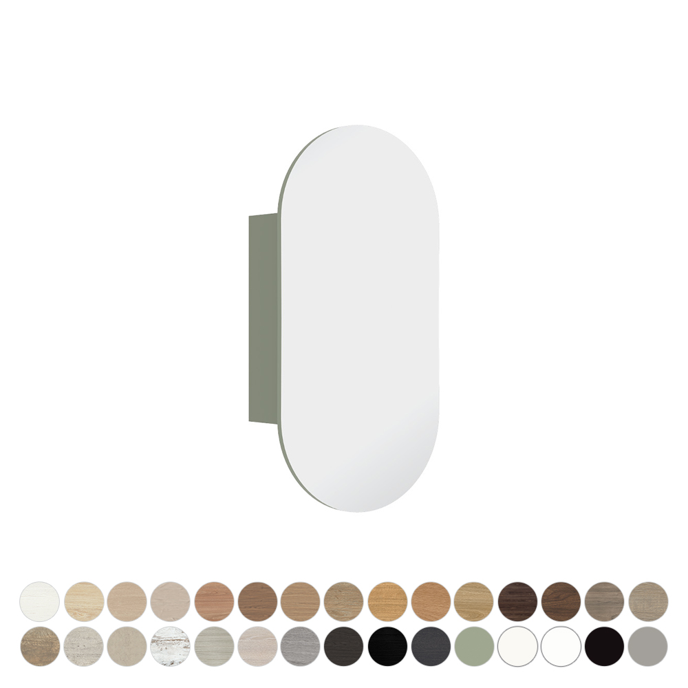 Marlowe Pill Mirror Cabinet, 450 x 900mm MCP4590