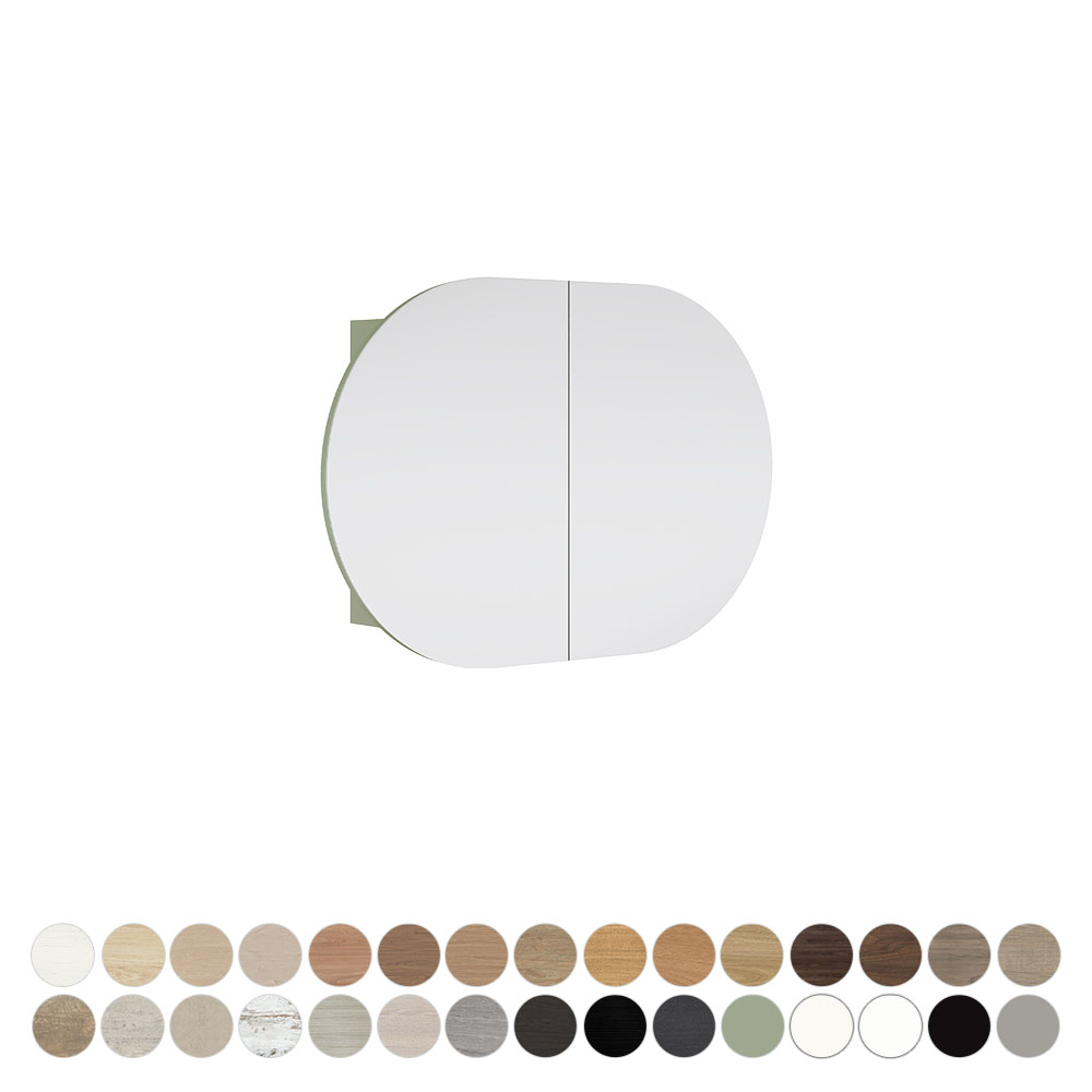 Marlowe Pill Mirror Cabinet, 900 x 600mm MCP90