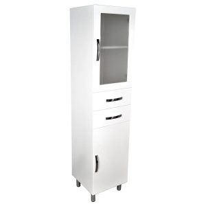 Unicab® Tallboy, 1 Glass Panel Door & 2 Drawers F48-G